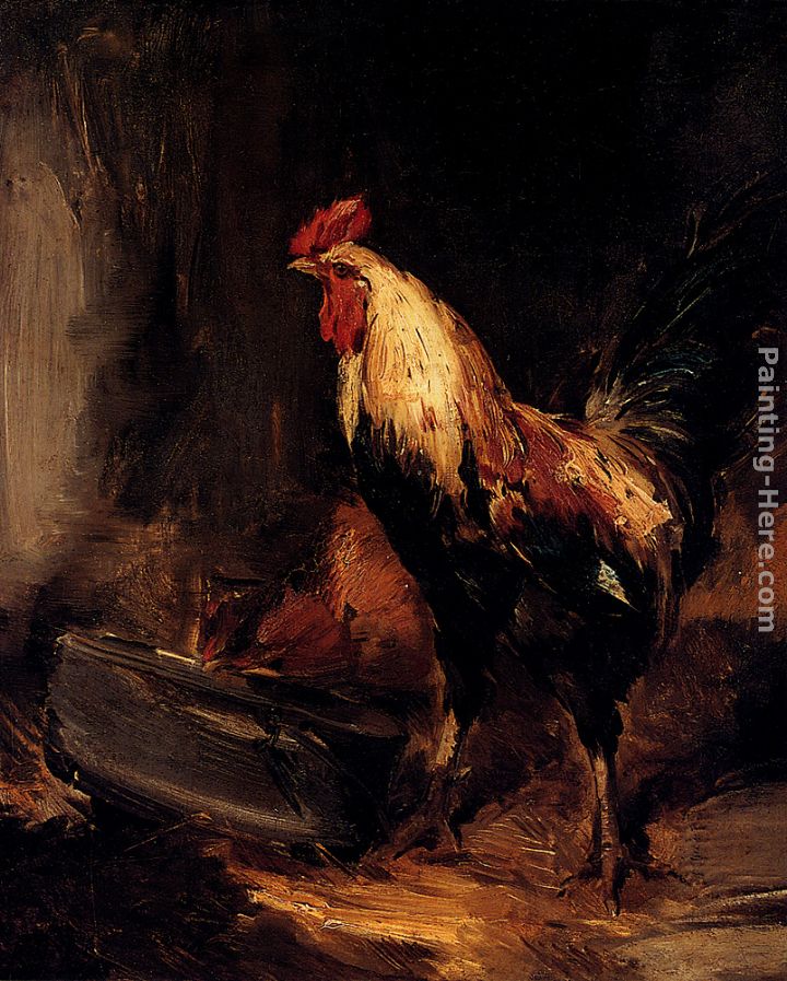 In The Roost painting - Antoine Vollon In The Roost art painting